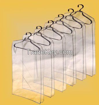 Customized suit garment bag direct sell ,plastic suit cover,Transparent suit bag