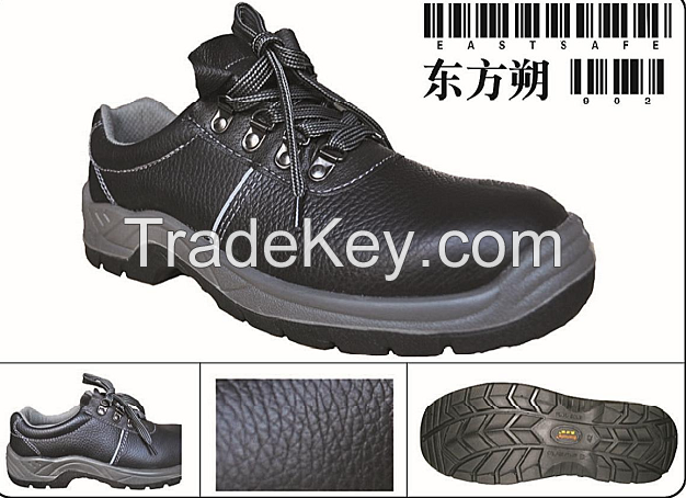 Eastsafe steel toe and steel plate first leather high quanlity safety shoes