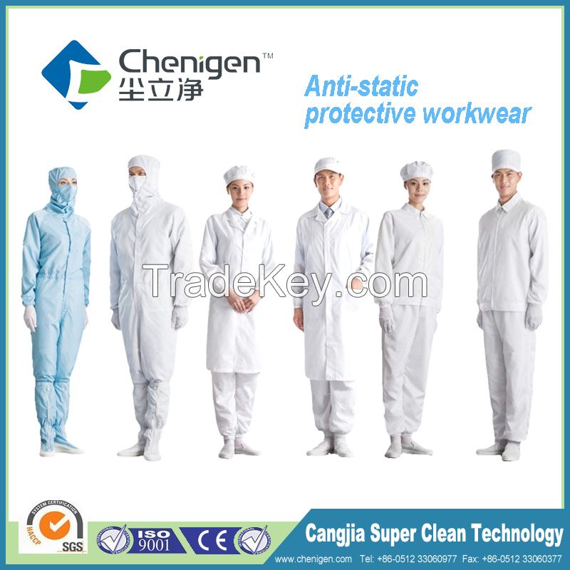 Anti-static garments for ISO 5 (class 100) cleanroom workplace