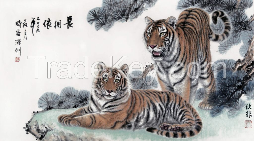 Artwork For Tiger Painting From China