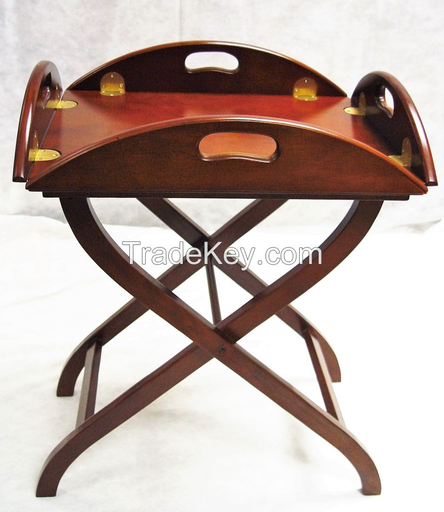 Tray-Table With Curved Stand
