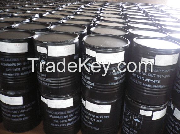 96% 98% Anhydrous Ferric Chloride crystal coagulant for water treatment