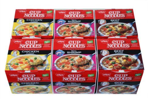 NISSIN CUP NOODLE SOUPS