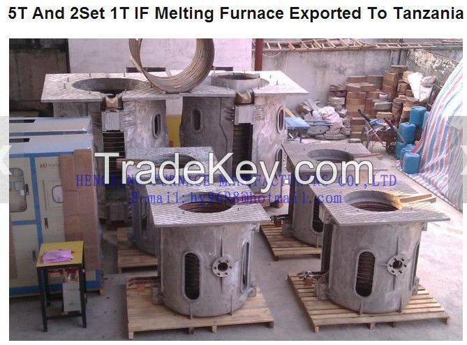 medium frequency alluminium melting furnace