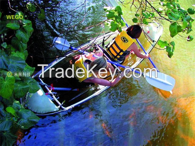 Transparent/Clear powerski jetboard kayak accessories plastic canoe kayak for sale
