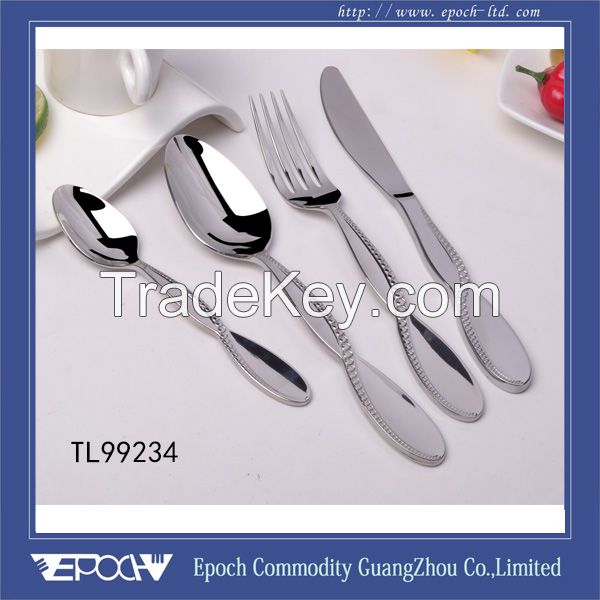 China wholesale Thick handle steel cutlery set