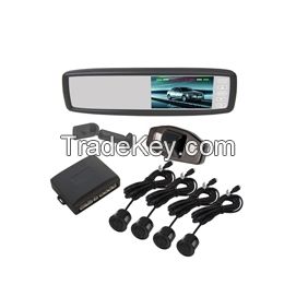 4.3 inch rear view mirror monitor with parkin sensor