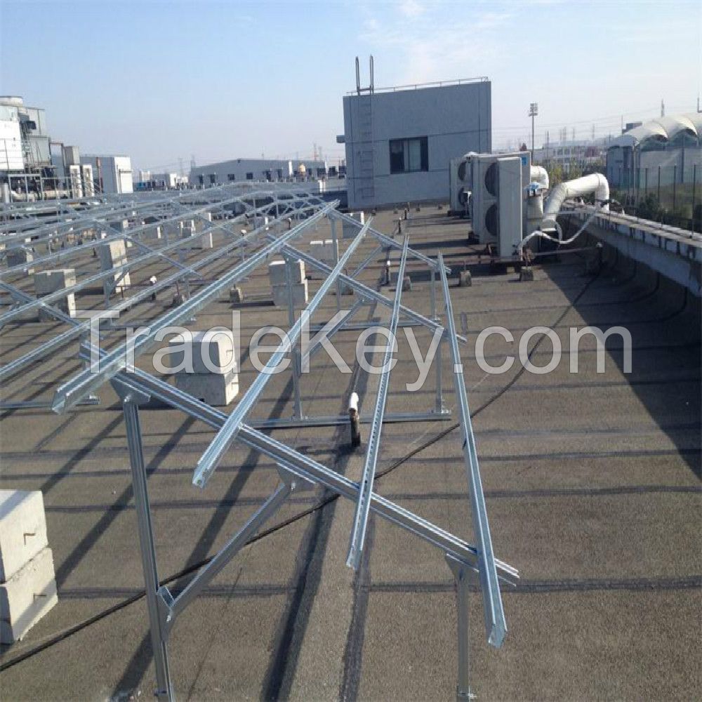 Solar Panel Bracket/Galvanized U type Steel/ Cold-formed U Type Steel/Photovoltaic stent
