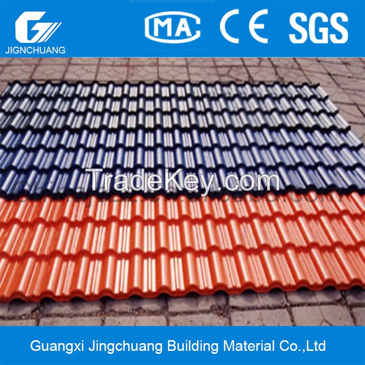 Synthetic resin roof tile, good UV protection and weather-resistant, high impact strength
