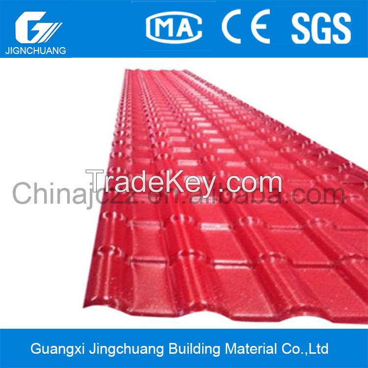 960mm,New type PVC/ASA/PMMA synthetic resin tiles roofing