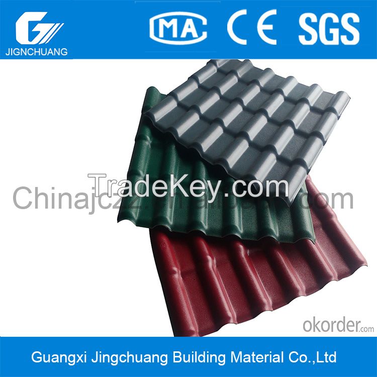 960mm,New type PVC/ASA/PMMA synthetic resin tiles roofing