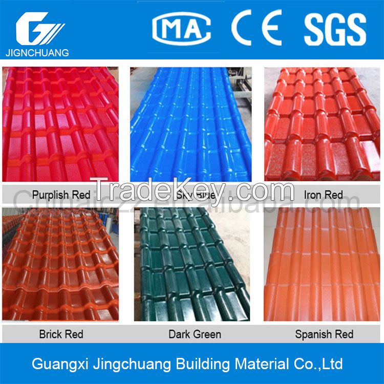 Synthetic resin roof tile, good UV protection and weather-resistant, high impact strength