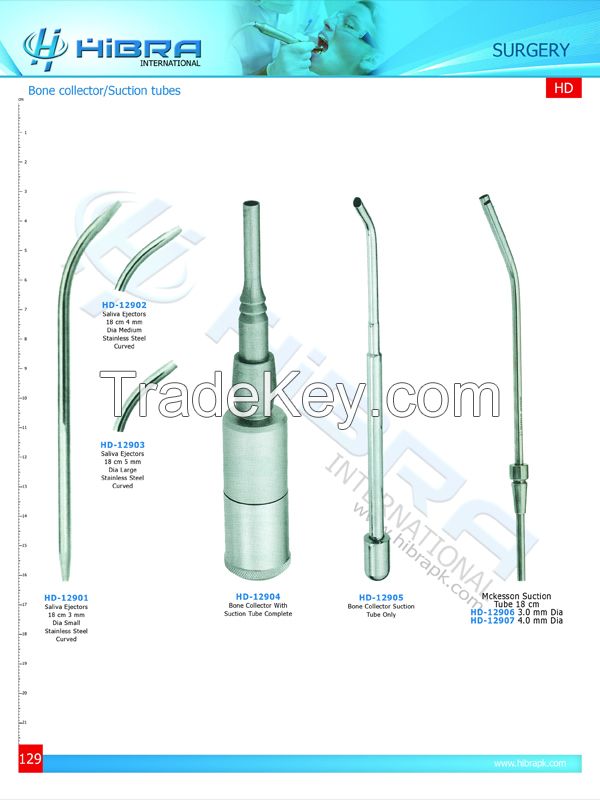 Dental Syringes, Bone Collector And Suction Tubes