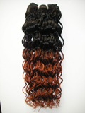 Two Color Curl Hair Weaving