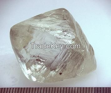 White Rough Uncut Diamonds