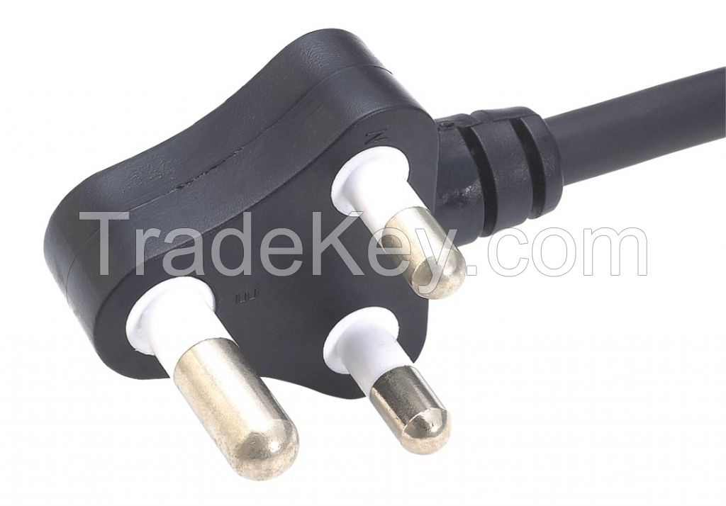 India 3-pin power cord and plug