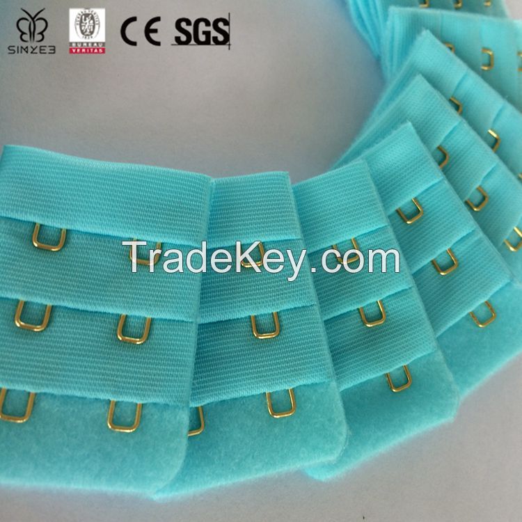 Low MOQ for nylon bra hook and eye with customized color and size
