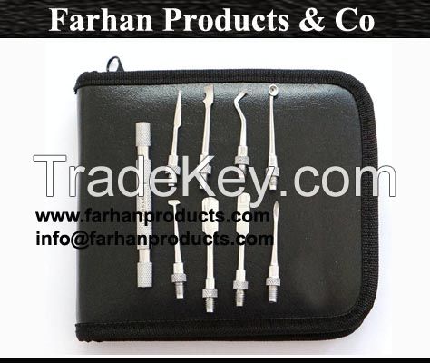 Professional Hair Cutting Scissors Barber & Shears Hairdressing Razor Kit