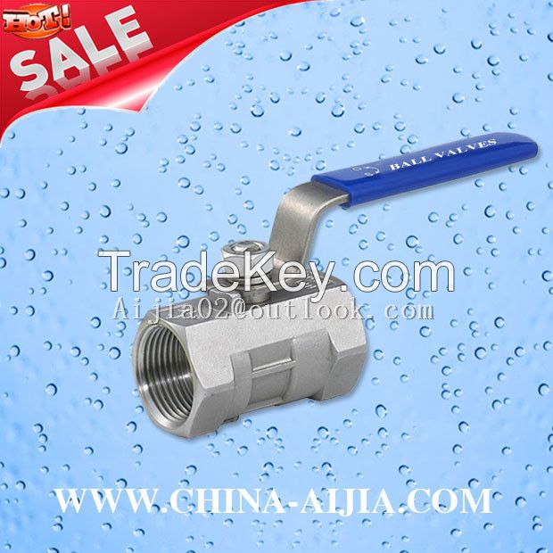 one-piece 1PC Stainless Steel Floating Thread Ball Valves