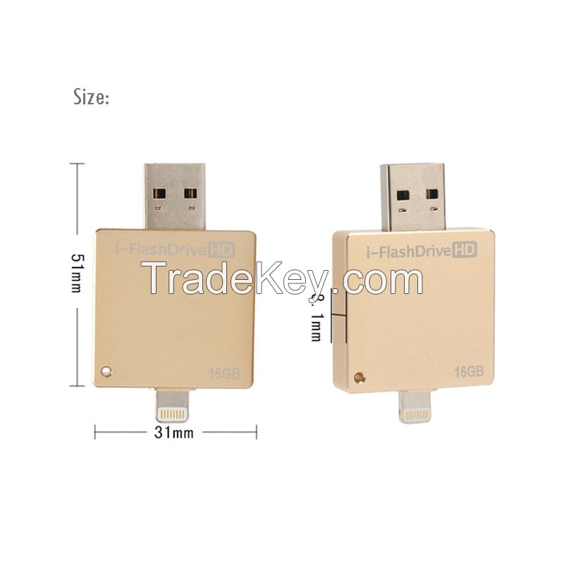 Hd Usb I-flash Drive For Apple 8g 16g 32g 64g