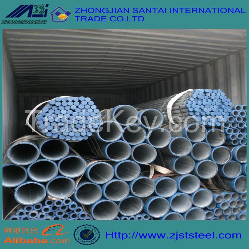 Hight Quality Q235 Q345 Q195 SS400 hot rolled galvanized steel pipe from china supplier