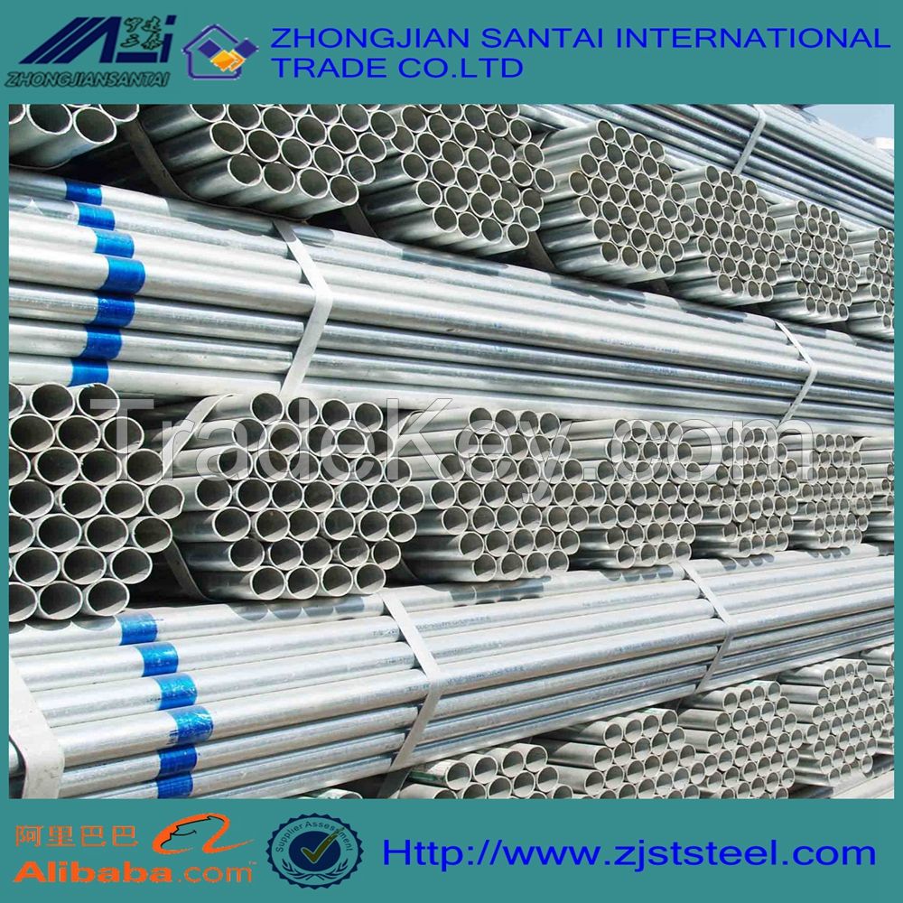Hight Quality Q235 Q345 Q195 SS400 hot rolled galvanized steel pipe from china supplier