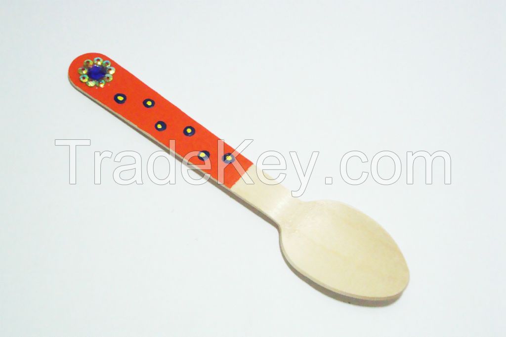 Decorative Disposable Wooden Spoon