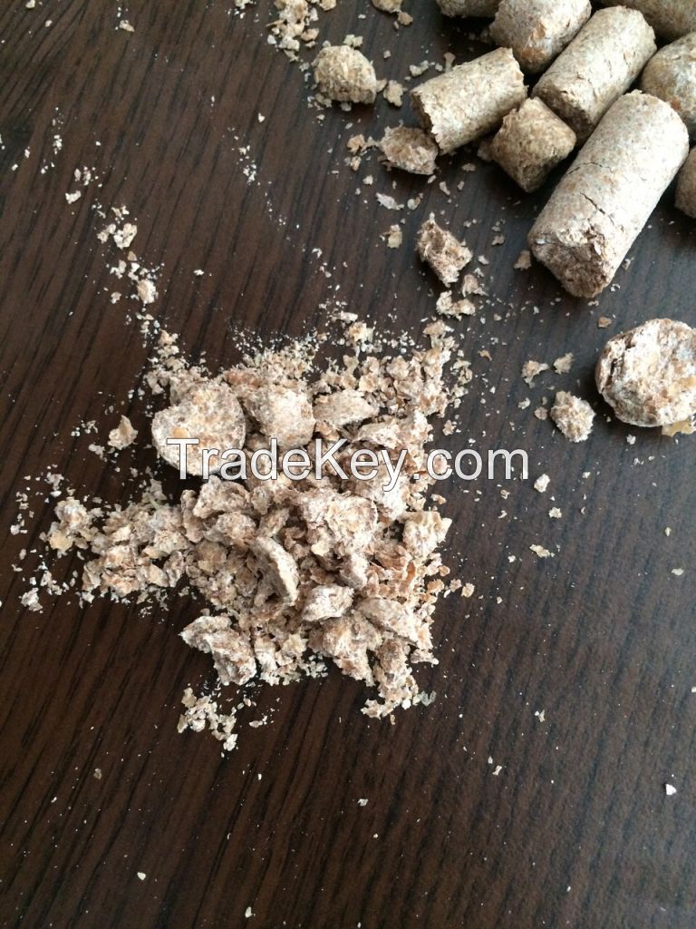 Wheat bran pellets