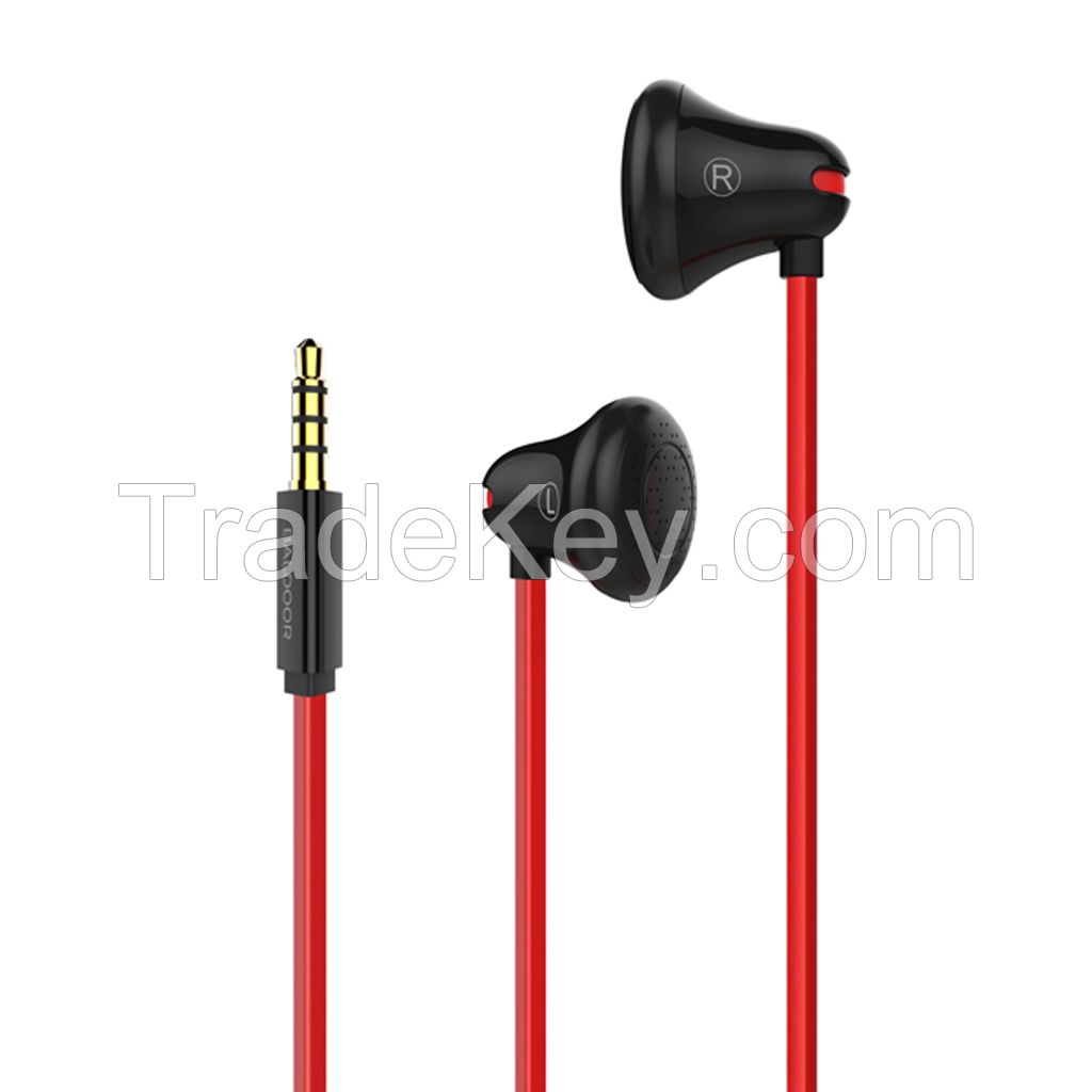 BALDOOR E100 In Ear Headphones Earphones with 3.5mm headphone jack Black