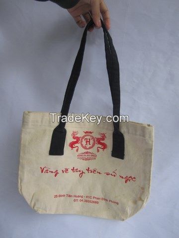 Vietnam Customized Cotton Handbag for shopper, promotion, traveller in bulk