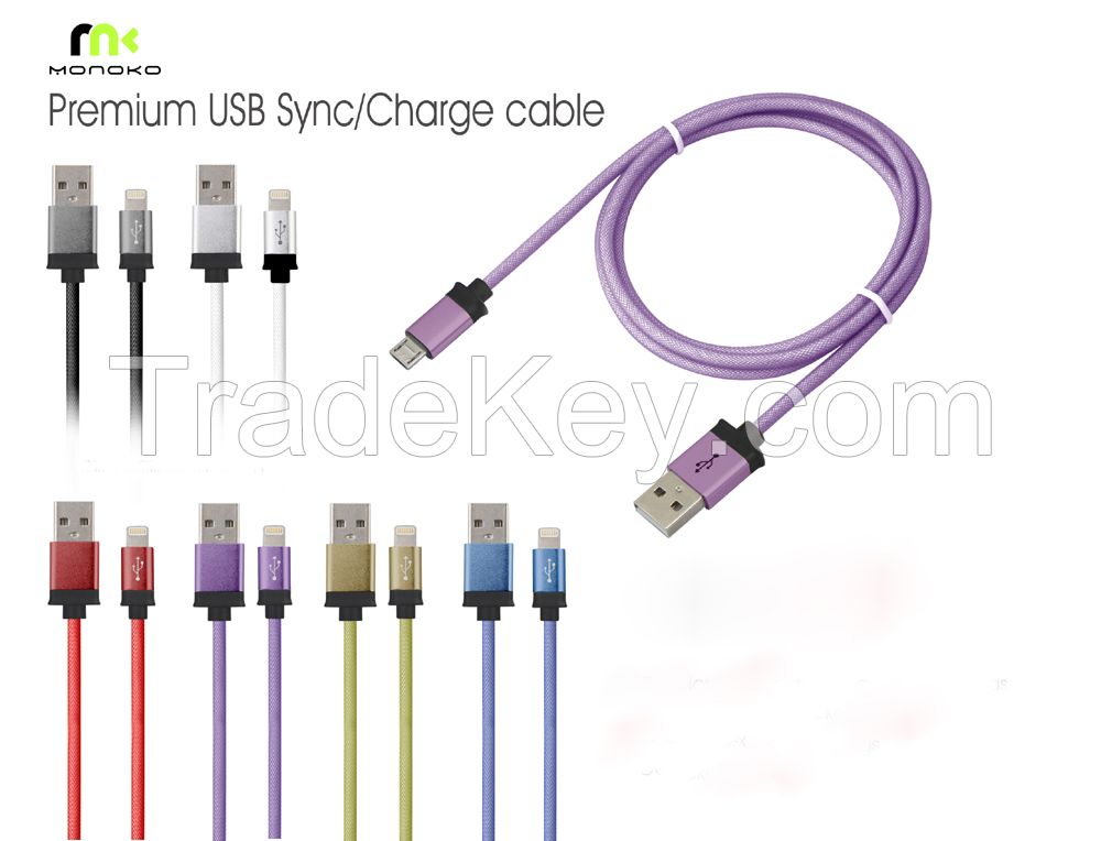 Metallic USB CABLES for iphone