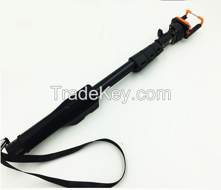 Host selling aluminum zoom function Monopods selfie sticks with BT tripod for Android and iphone