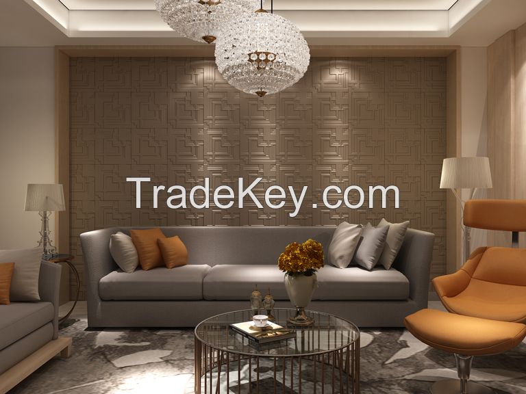 Crossover  soft background wall 3D Leather Wall Panels