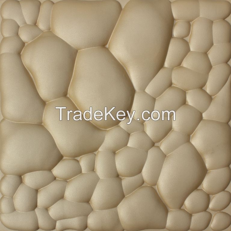 COBBLESTONE  soft background wall 3D Leather Wall Panels