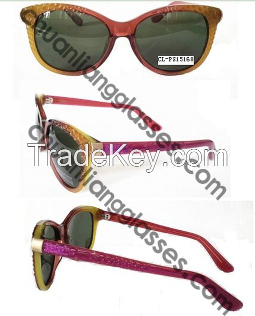 100% Pure Acetate Cat-Eye Sunglasses Fashion and Trendy Women Style Eyewear