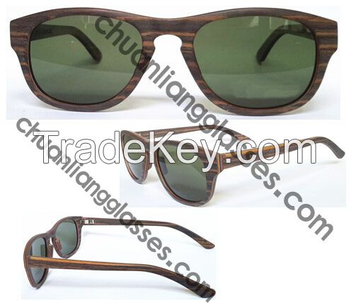 Square Frame Acetate Front Frame Wooden Temple Sunglasses Simple but Exquisite Unisex Style Eyewear