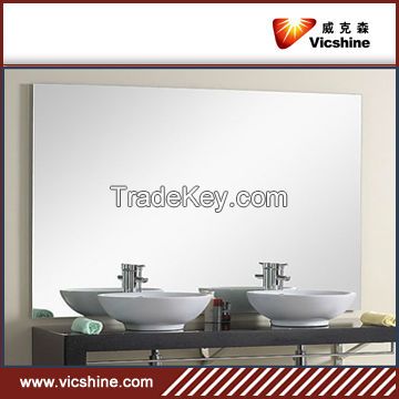 modern design wall/furniture/bathroom usage aluminum mirror, high quality aluminum mirror glass