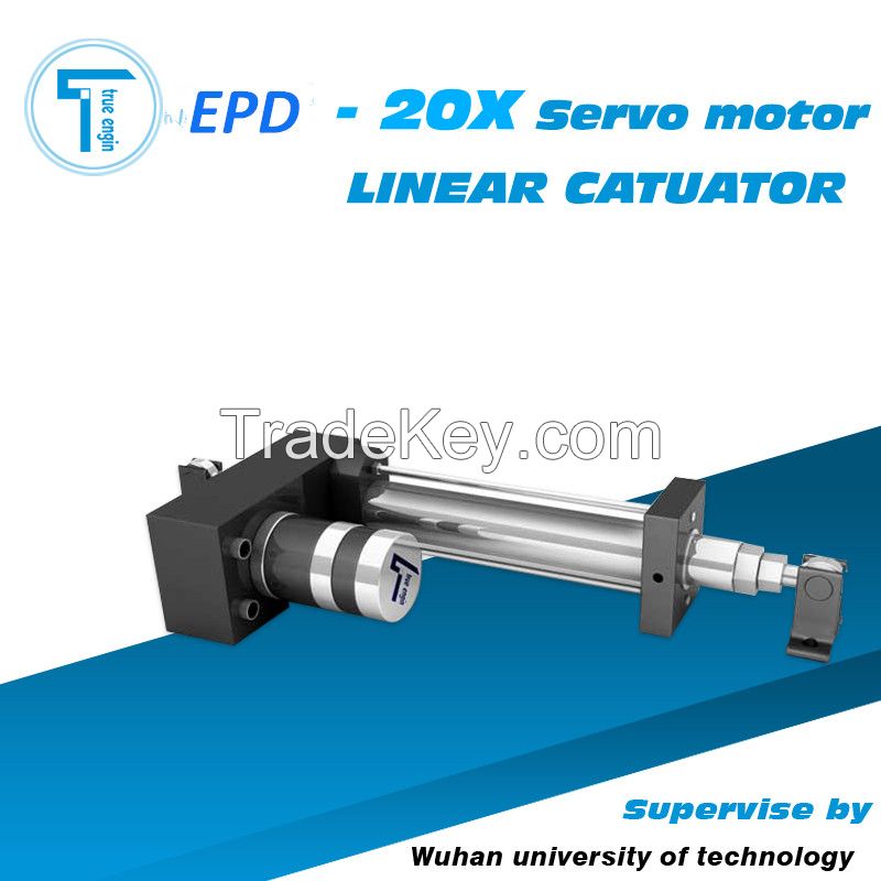 Servo motor drive actuator for EPC edge position controller