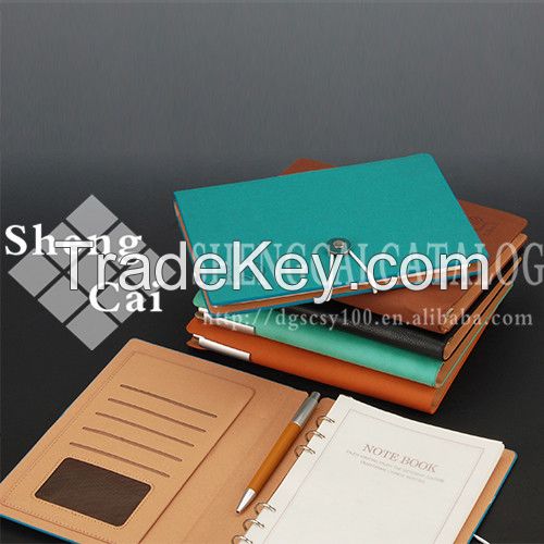 2016 new style good quality A5 leather diary