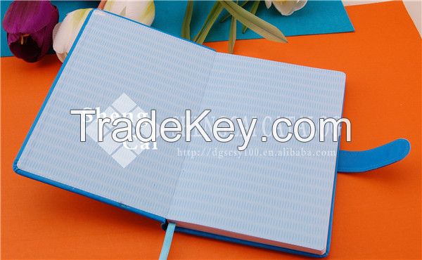 Wholesale A5 blue PU discolored wholesale leather journal