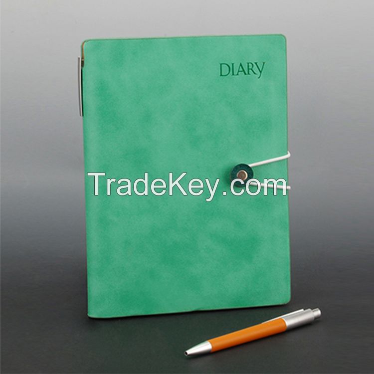 2016 new style good quality A5 leather diary