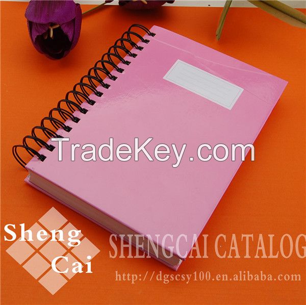 Promotional A5 simple style thick school spiral notebook 