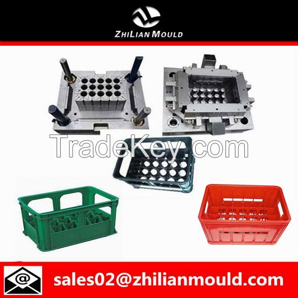 Taizhou plastic crate injection mould/plastic crate mold