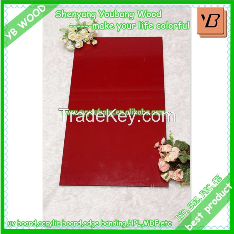 mdf high gloss uv lacquered board for sale