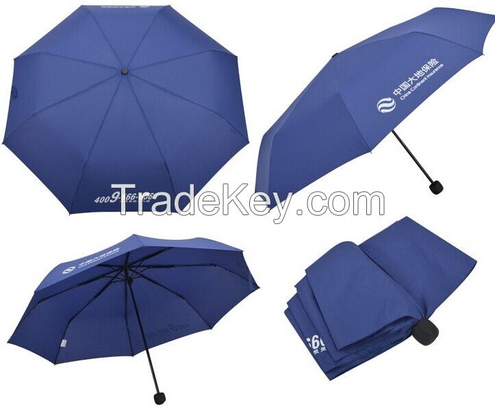 3 folding promotional umbrella