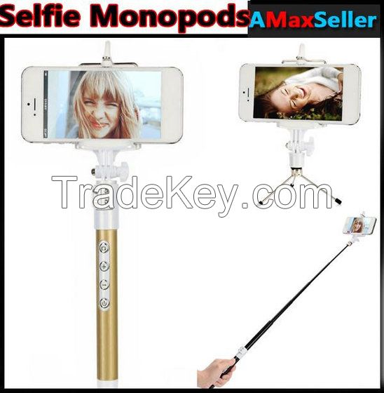 New RemovableLuxuy Extendable Foldable Multi-function Wireless Bluetooth Selfie Stick Tripod Monopods Phone