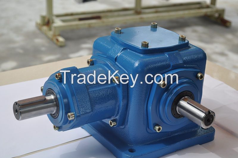T series spiral bevel speed reducer Gear Units with motor for transmission systems