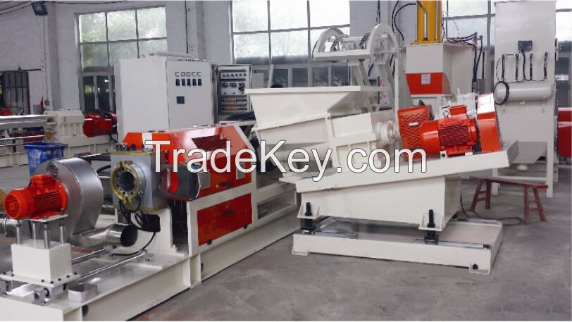 Plastic twin screw extruder for filler masterbatch