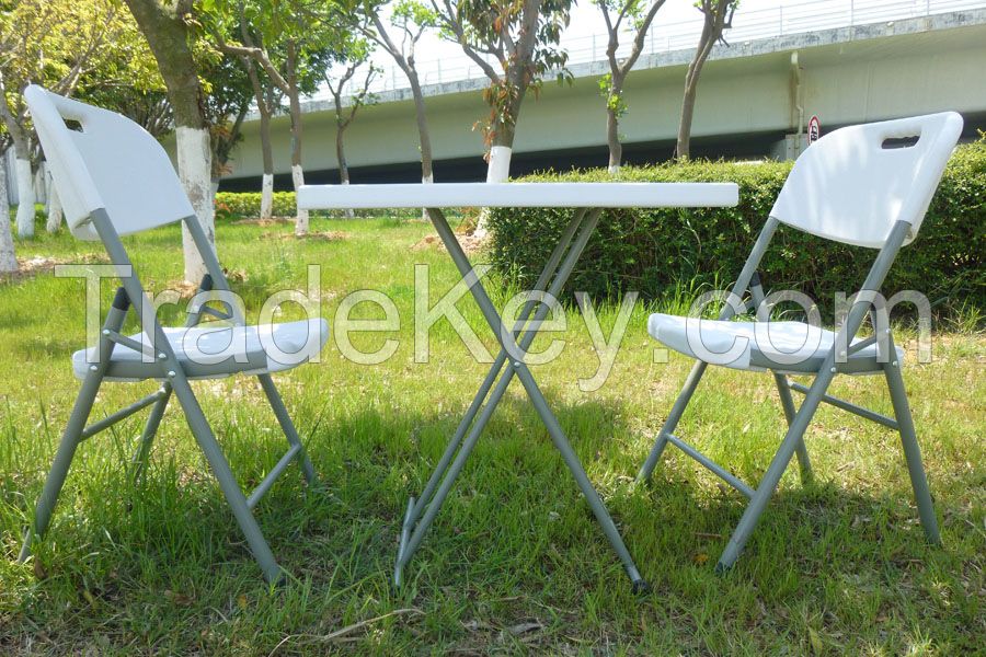 plastic seat foldable chair with Iron frame office chair and folding chairs furniture