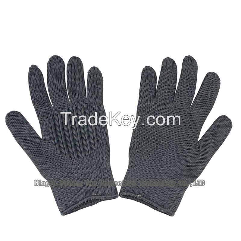 Cotton/Poly Knit Working Glove,Dark grey